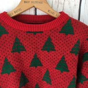 Christmas Tree Sweater 🌲 Crop Sweater Sz S